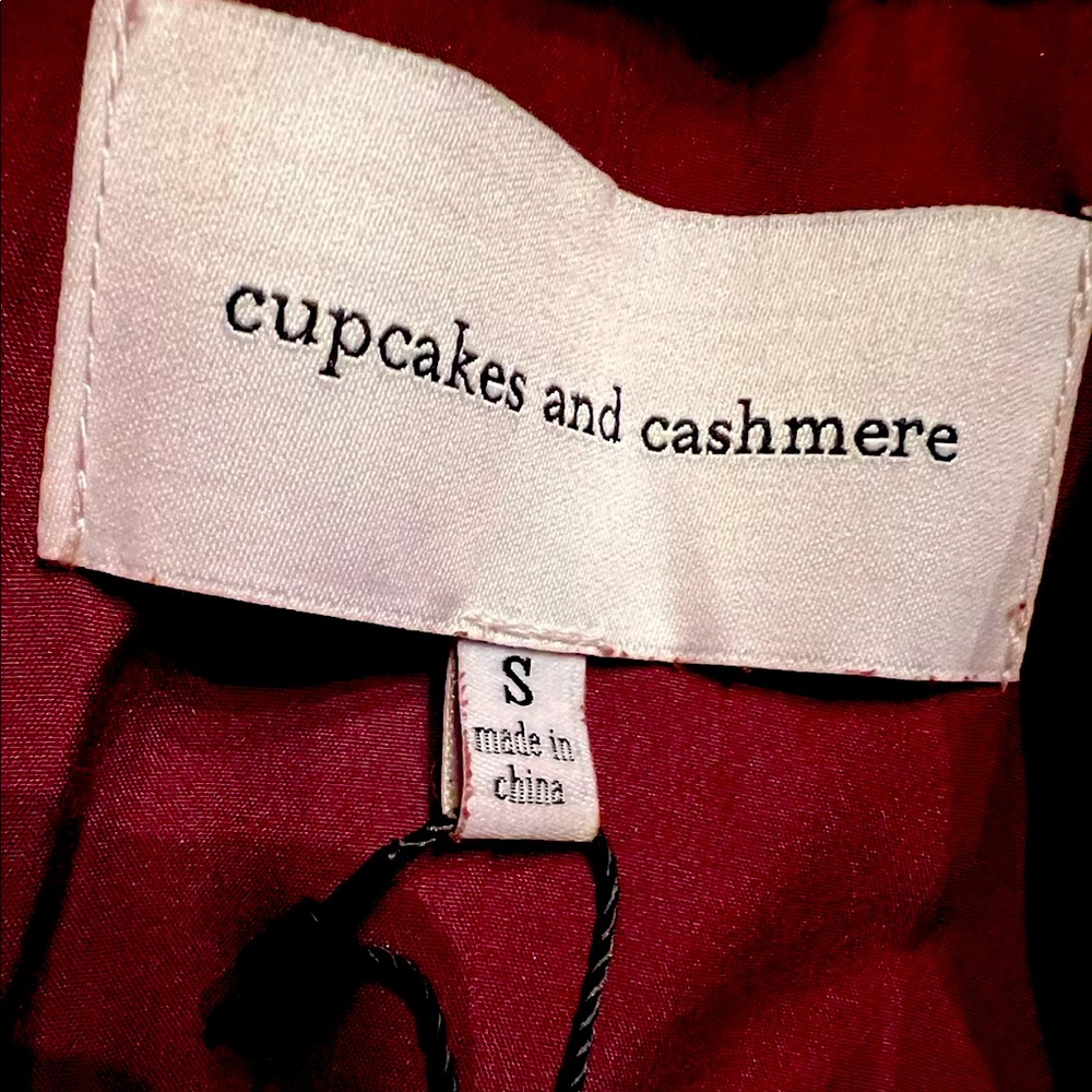Cupcake & Cashmere burgundy never worn. Short Mackenzie Jacket